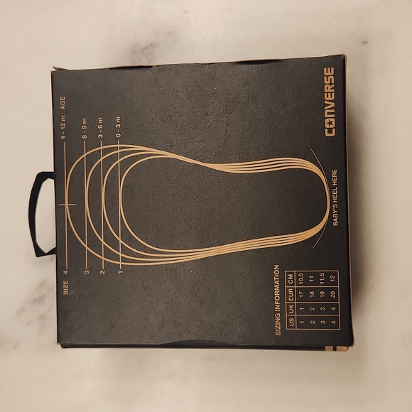 Converse First Star White Baby Crib Shoes - Size:2 - Picture 9 of 9